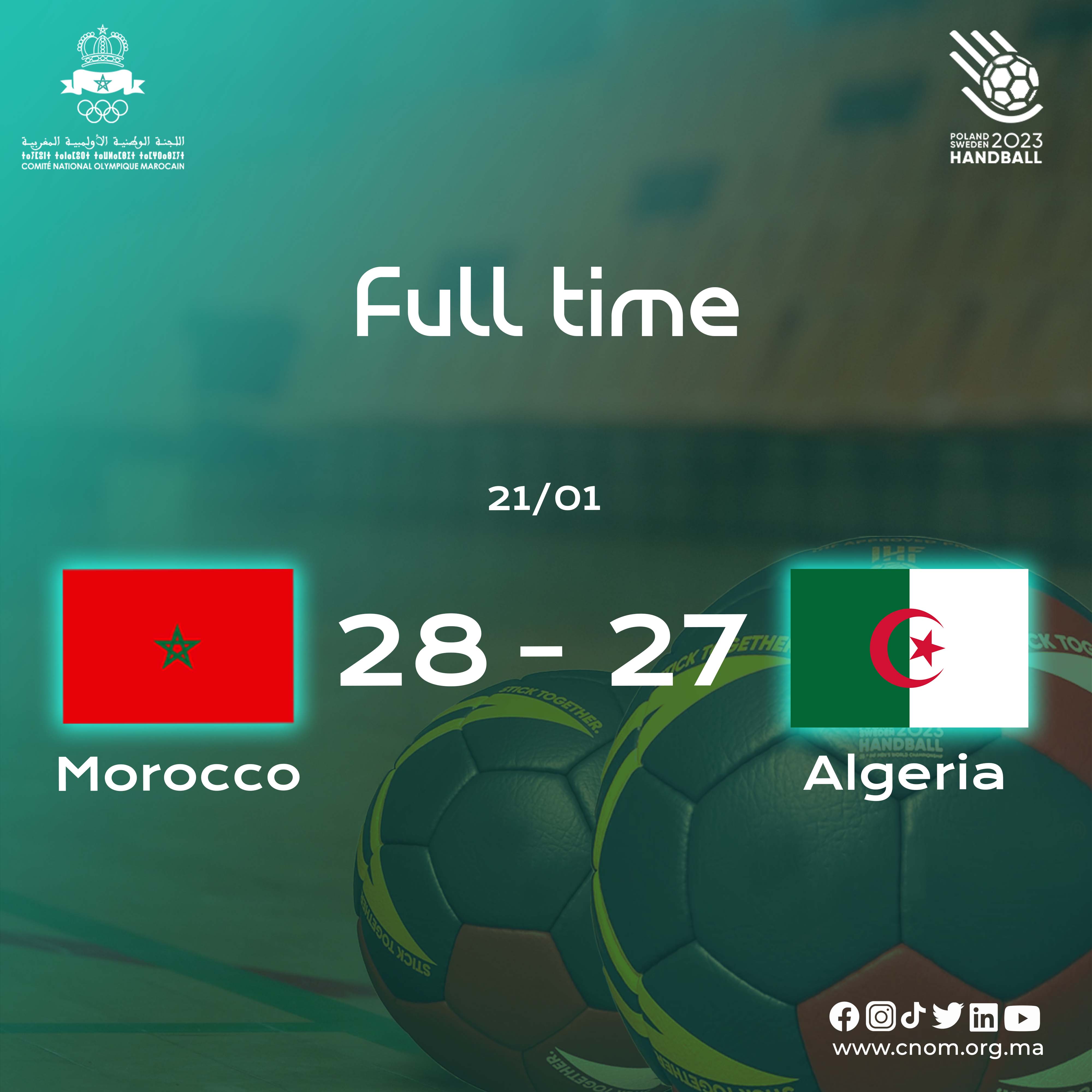 algérie maroc handball
